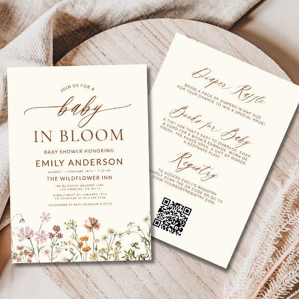 All in One Wildflower Baby in Bloom Baby Shower