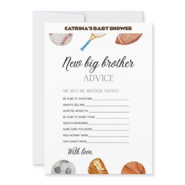 All Stars Sports Baby Shower - Editable Name, 5x7
