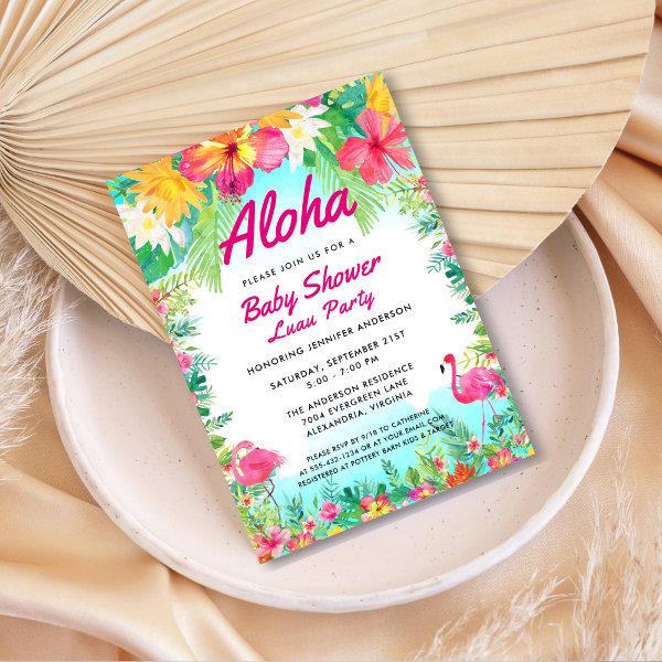 Aloha Tropical Baby Shower Luau