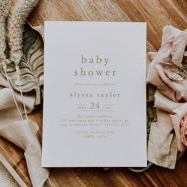 ALYSSA Boho White and Gold Girl Simple