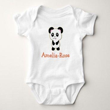 Amelia-Rose baby girl name gifts Baby Bodysuit