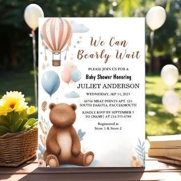 An Animal Cub Boho We Can Bearly Wait
