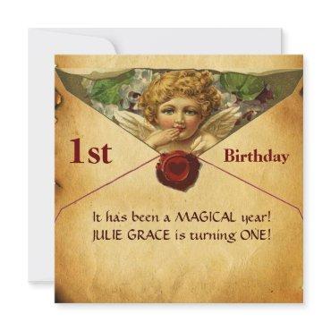 ANGEL HEART WAX SEAL PARCHMENT First Birthday