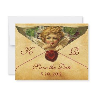 ANGEL HEART WAX SEAL PARCHMENT MONOGRAM