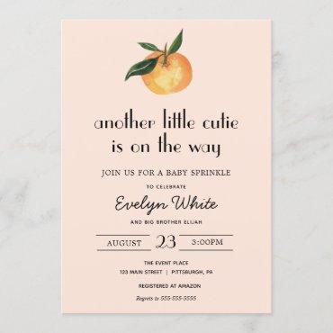 Another little cutie is on the way Baby Sprinkle Invitation
