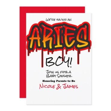 ARIES Zodiac Fire Sign Red