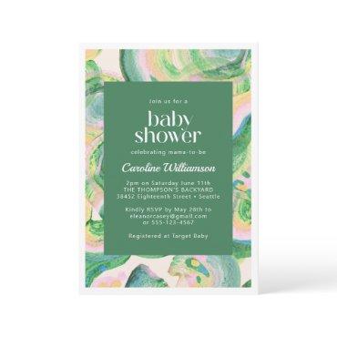 Artsy Abstract Green Watercolor Cute