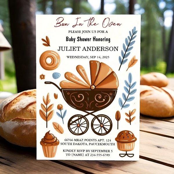 As Fun Retro Boho Cake Bun In The Oven