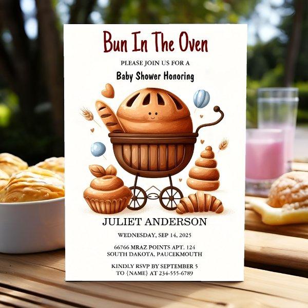 At Fun Retro Boho Cake Bun In The Oven