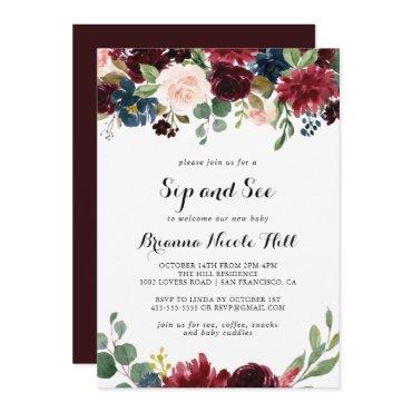 Autumn Rustic Modern Calligraphy Sip and See