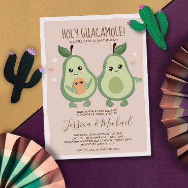 Avocado Holy Guacamole Lesbian Baby Shower
