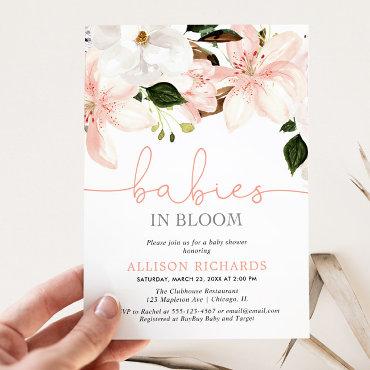 Babies in Bloom lilies twin girls