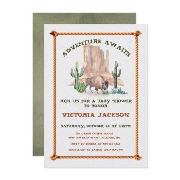 Baby Bison Buffalo Western Landscape