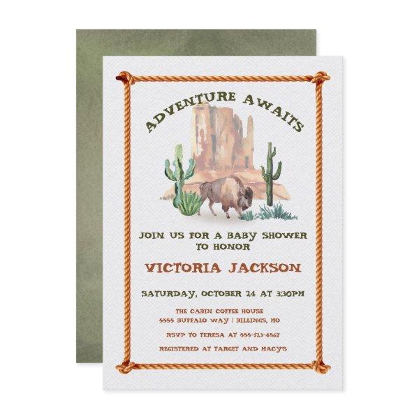 Baby Bison Buffalo Western Landscape