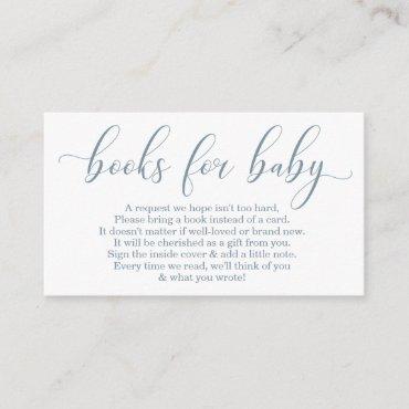 Baby Blue Book Request - Baby Shower Invitation