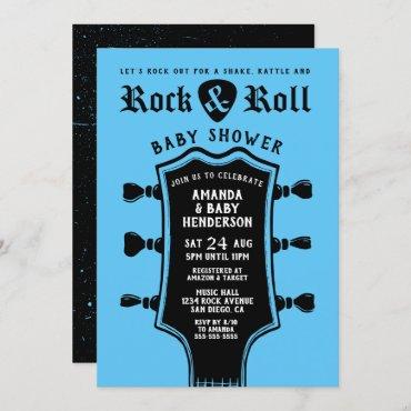 Baby Blue Rock and Roll Guitar