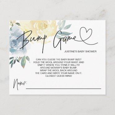 Baby Boy Baby Shower Game Bump Guess Cards