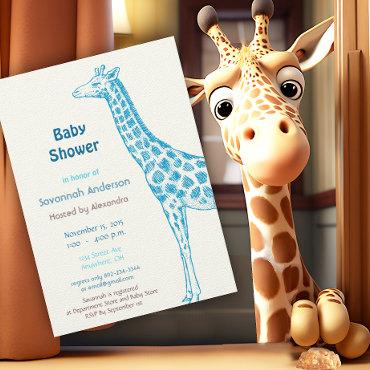 Baby Boy Blue Giraffe