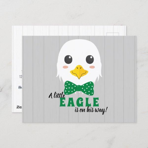 Baby Boy Eagle Green  Postcard