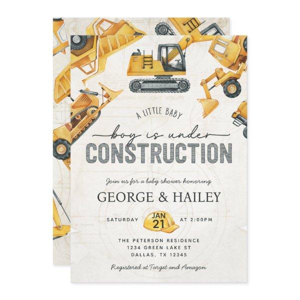Baby Boy Under Construction Dump Truck