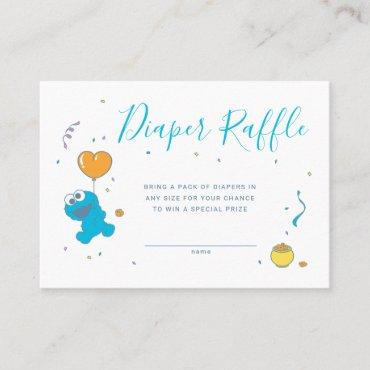 Baby Cookie Monster Diaper Request Place Card