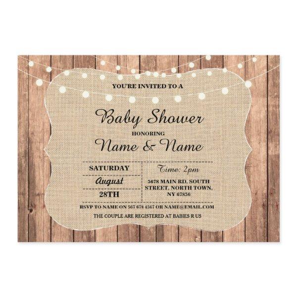 Baby Couple's Shower I DO BBQ Chalkboard Invite