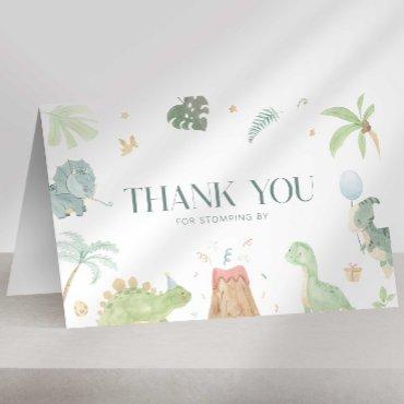 Baby Dino Thank You Card