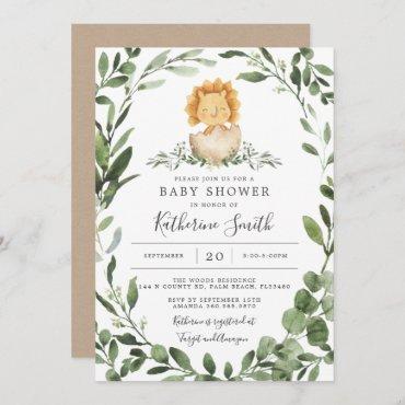 Baby Dinosaur Baby Shower Invitation