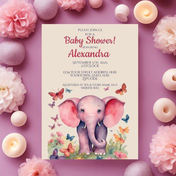Baby Elephant Pink Girls
