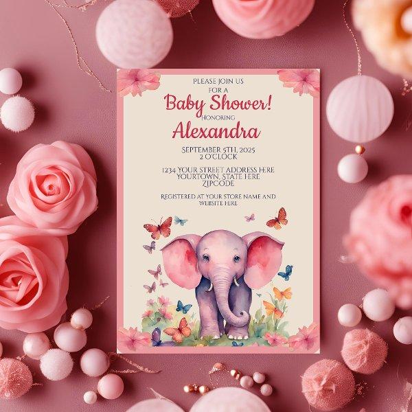 Baby Elephant Watercolor