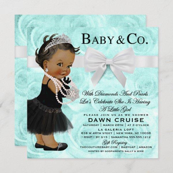 Baby Girl Baby Shower Turquoise Blue