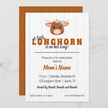 Baby Girl Longhorn Burnt Orange