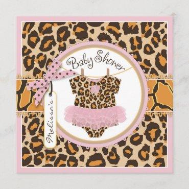 Baby Girl Pink Tutu Cheetah Print