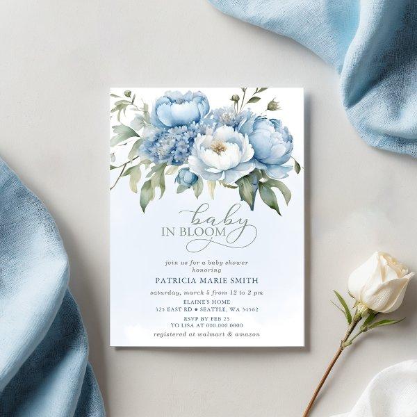 Baby in Bloom Blue Floral Boy