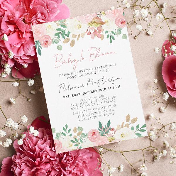 Baby In Bloom Blush Pink Floral