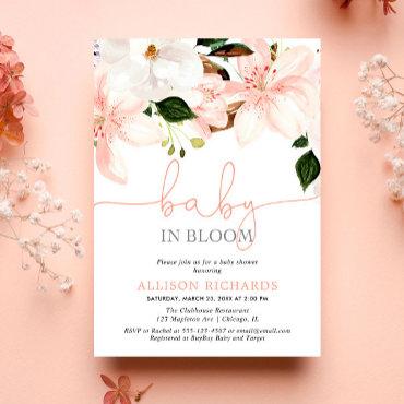 Baby in Bloom floral lilies girl