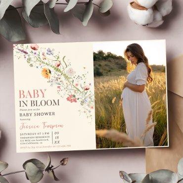 Baby In Bloom Floral Spring Baby Shower Photo