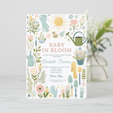 Baby in Bloom Garden Flowers Colorful
