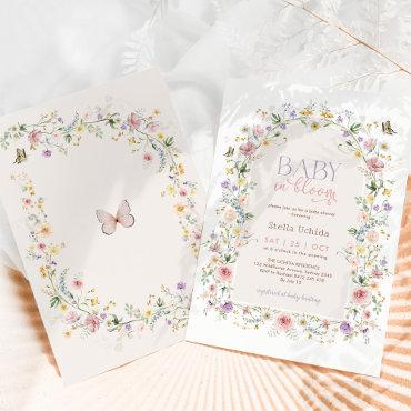 Baby in Bloom Pastel Wildflowers
