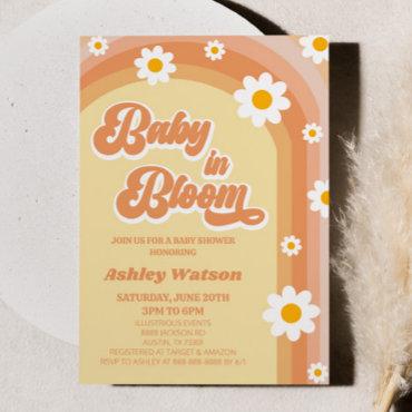 Baby In Bloom Retro Daisy Flower