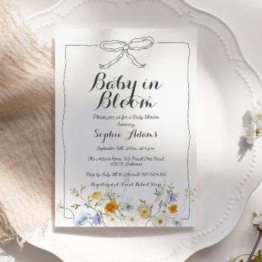 Baby in Bloom Whimsical Bow Wildflower
