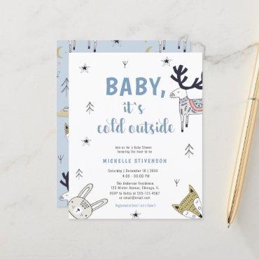 Baby it`s cold outside Animals | Baby Shower Flyer
