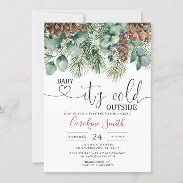 Baby its cold outside Baby Shower Invitation
