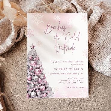 Baby It's Cold Outside | Baby Shower Pink