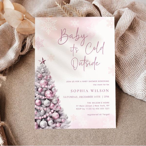 Baby It's Cold Outside | Baby Shower Pink
