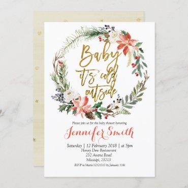Baby Its Cold Outside couple shower invitations