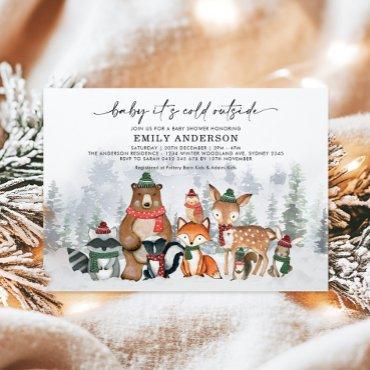 Baby It's Cold Outside Winter Woodland
