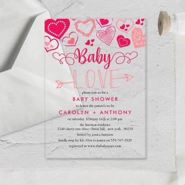 "Baby Love" Valentine's Day Baby Shower Acrylic