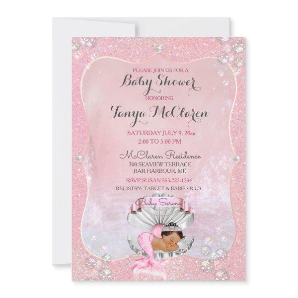 Baby Mermaid Ethnic Pink Shell Pearls