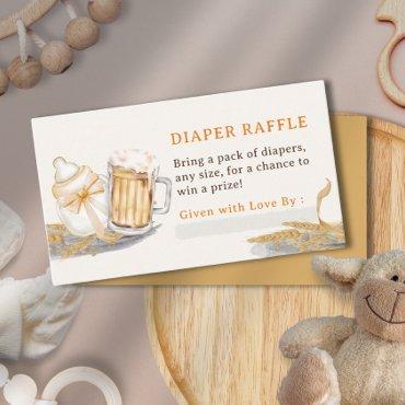 Baby Milk Bottle Beer Diaper Raffle Enclosure Card